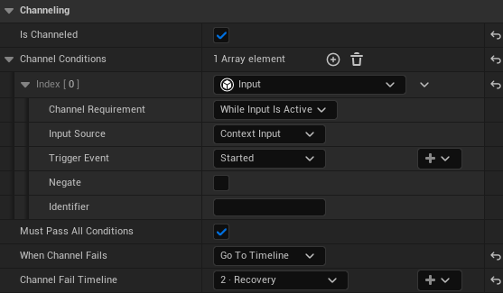 Enhanced Input channel controls use Context Input, Started and While Input Is Active.